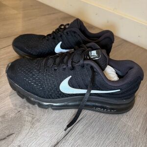Nike Air Max Black with White Swoosh